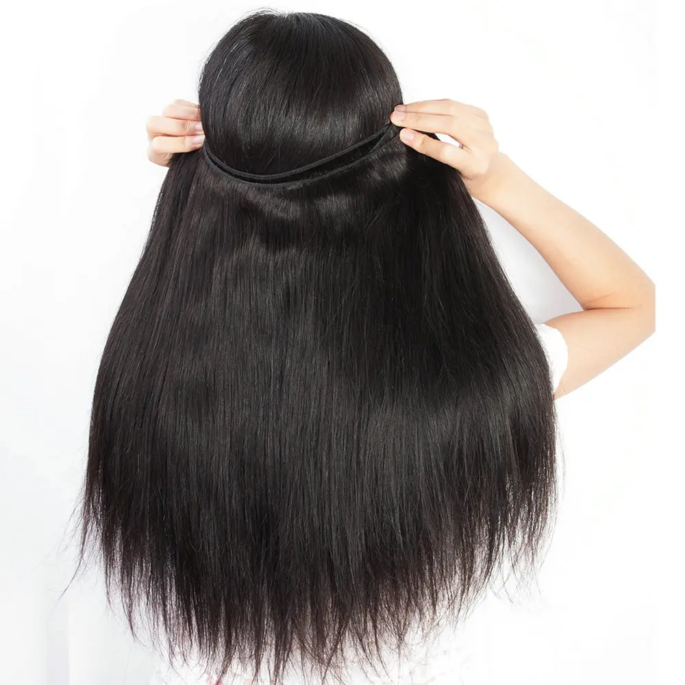 Indian Straight Human Hair Bundles Natural Black For Women Bone Straight Hair Extensions 1/3/4 Bundles Hair Vendors Wholesale