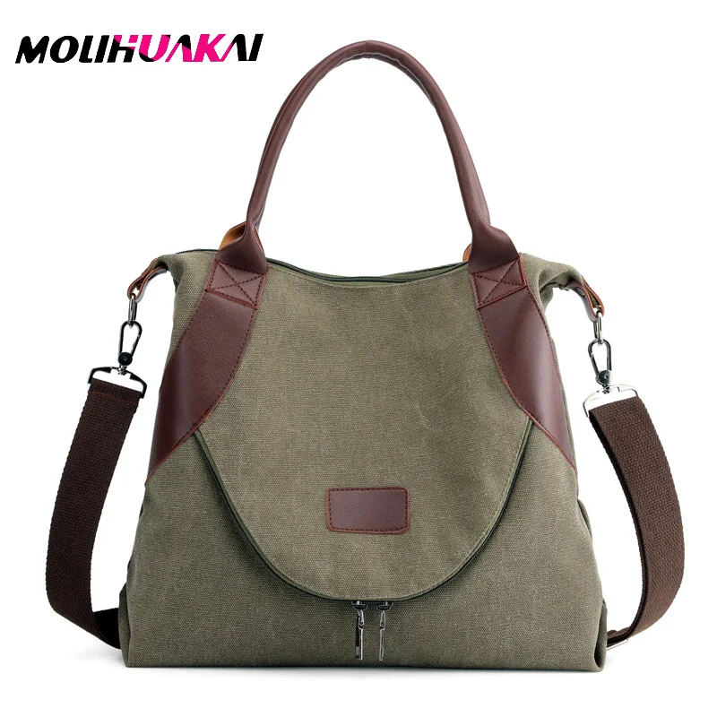 

Женская холщовая сумка-мессенджер, женская сумка через плечо, однотонная сумка на плечо, модная повседневная дизайнерская женская сумка, Большая вместительная сумка-тоут