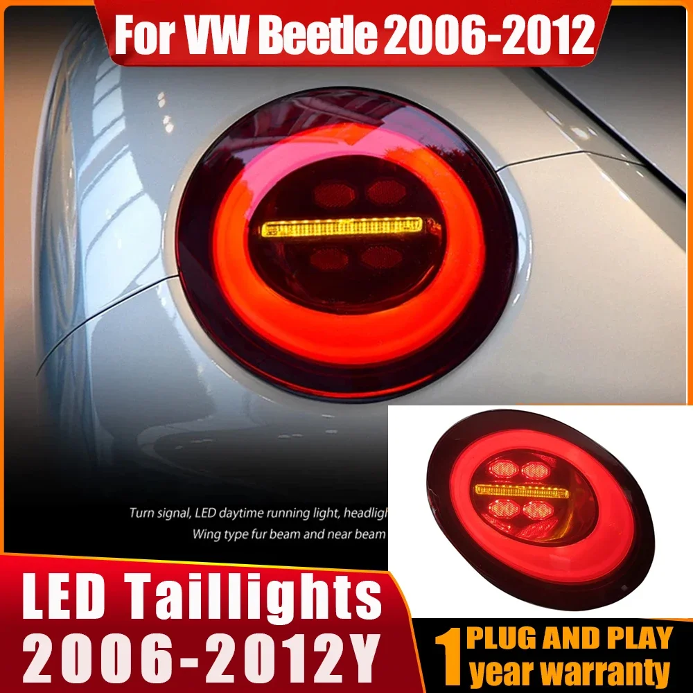 Фото Для VW Beetle 2006, 2007, 2008, 2009, 2010, 2011, 2012, задний бампер автомобиля, светодиодный задний фонарь, задние фонари, стоп-сигнал, стример, задний фонарь №1