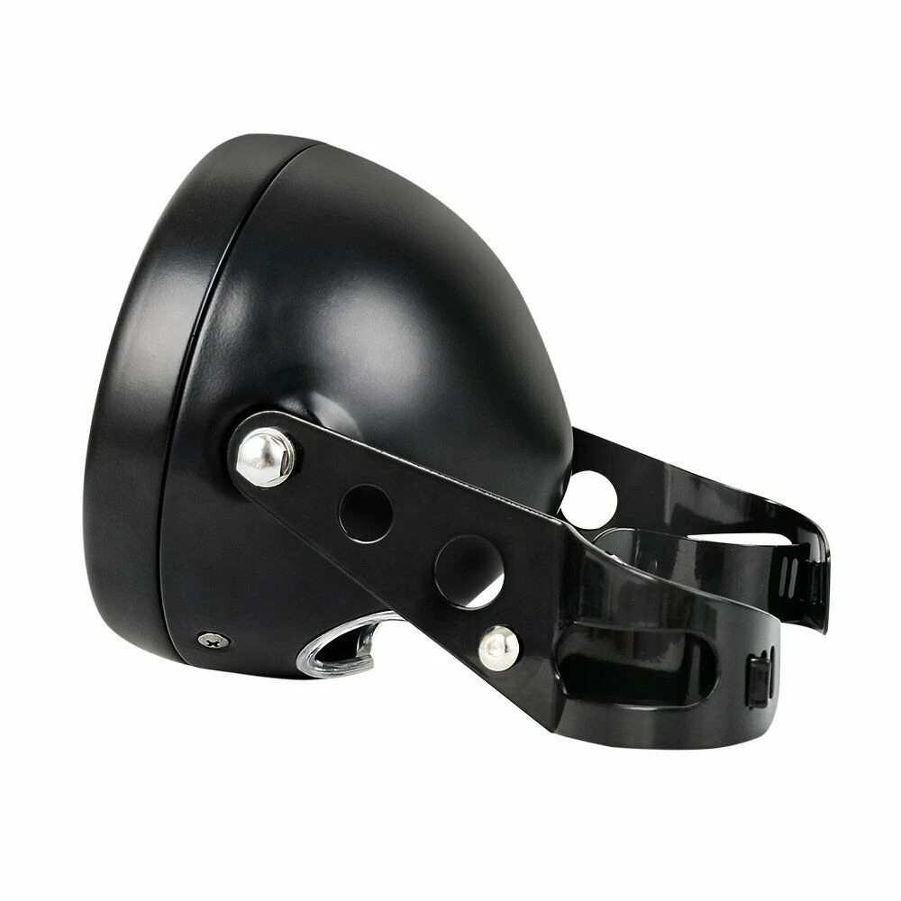 

5.75 Inch Headlight Lamp Housing, Universal Motorcycle Headlight Lampshade with Mounting Bracket