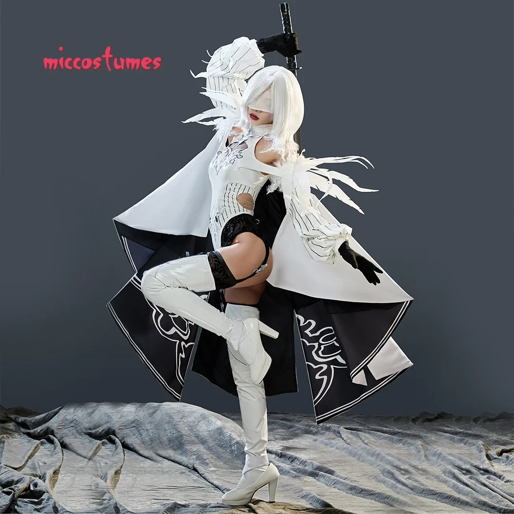 Miccostumes Women's Anime 10H Cosplay Costume Bodysuit with Pantyhose and Cape Halloween Costumes