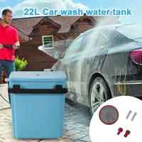 Water Tank Wall-Mounted 6 Gallon Pressure Washer Accessories Multipurpose Portable Car Washer Water Tank