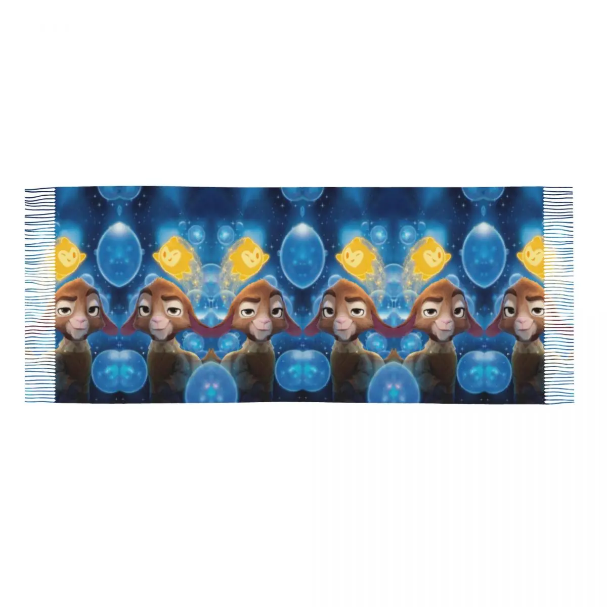 Женская шаль-шарф с кисточками на заказ