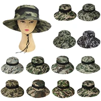 men us army hat wide brim fishing camping camouflage bucket hats panama cap boonie hat camo sun caps