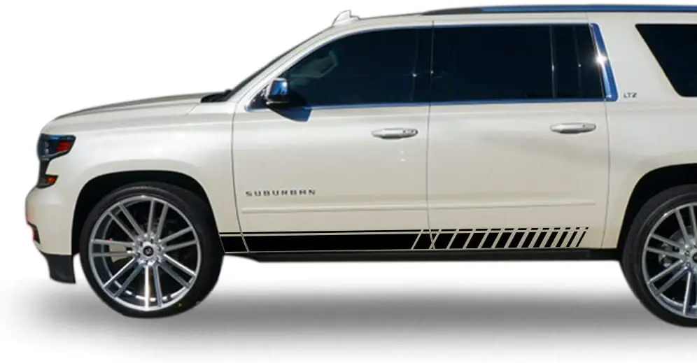 

Bubbles Designs Decal Sticker Vinyl Offroad Racing Stripes Compatible With Chevrolet Suburban 201520192PCS