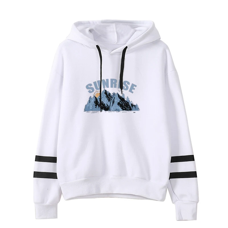

Sunrise Printed Hoodies Women Long Sleeve Solid Color Hoodie Sweatshirt Young Girl Daily Casual Cute Hooded Pullover Plus Size