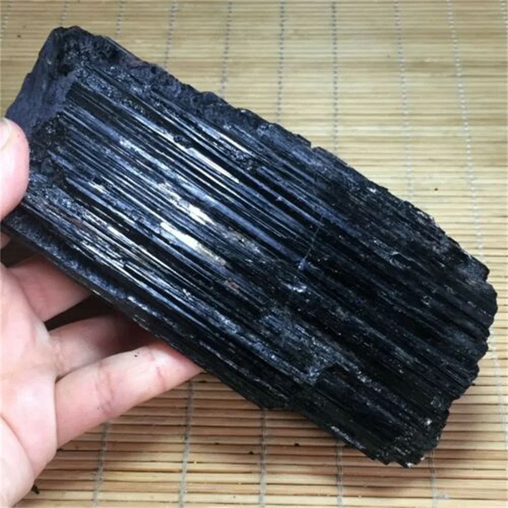 

Natural Black Tourmaline Crude Ore Crystal Energy Home Office Decoration Craft Gifts Reiki Healing