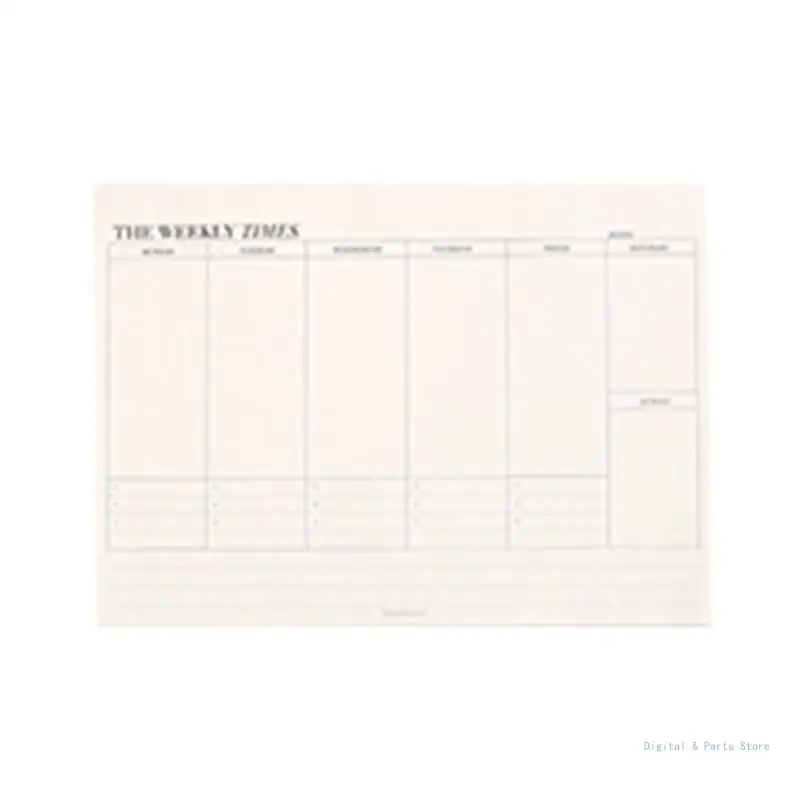 

M17F Weekly Planner Notebook Weekly Planner Notepad with Tear-Away Page Weekly Planner 60Pages for Easy Use