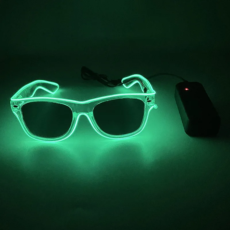 Фото Новинка, светодиодные очки, светящиеся очки Rave Party со светодиодной подсветкой, Светодиодные Солнцезащитные очки, аксессуары для свадебной вечеринки SG05 №5