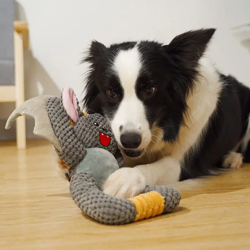 

Игрушки для собак, плюшевые пищалки, жевательные игрушки, устойчивые к укусам, игрушки для чистки зубов для собак, щенков, тренировочные мол...