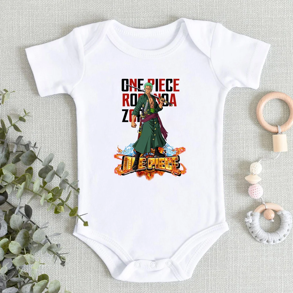

Zoro Swordsman Hipster Cool Baby Boy Body Japan Anime One Piece Print Newborn Clothes Onesies Summer Fashion Toddler Playsuits