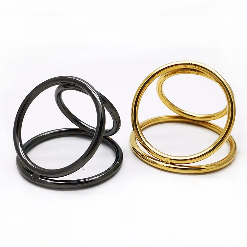 Эротическая игрушка металлические кольца Glans 3 мужское устройство верности вилка