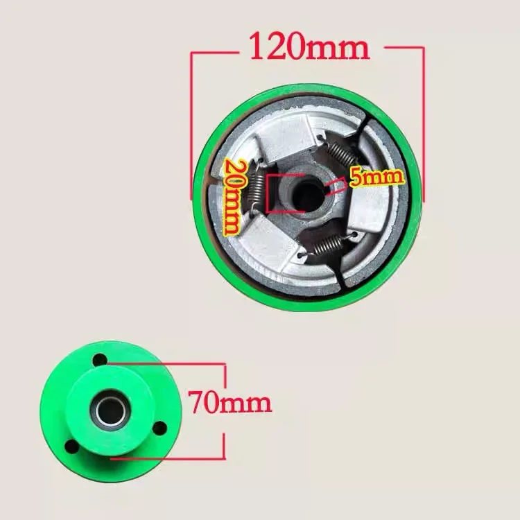 Шкив сцепления XMSJ 168F/170F (19/20 мм)  для двигателей 168/170/GX160/GX200