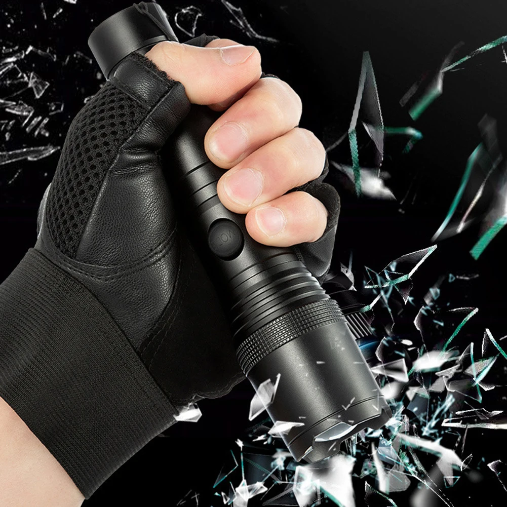 

Telescopic Zoom Flashlight USB Rechargeable Life Waterproof for Hiking Emergency Patrol Security Portable Powerful Torch Light