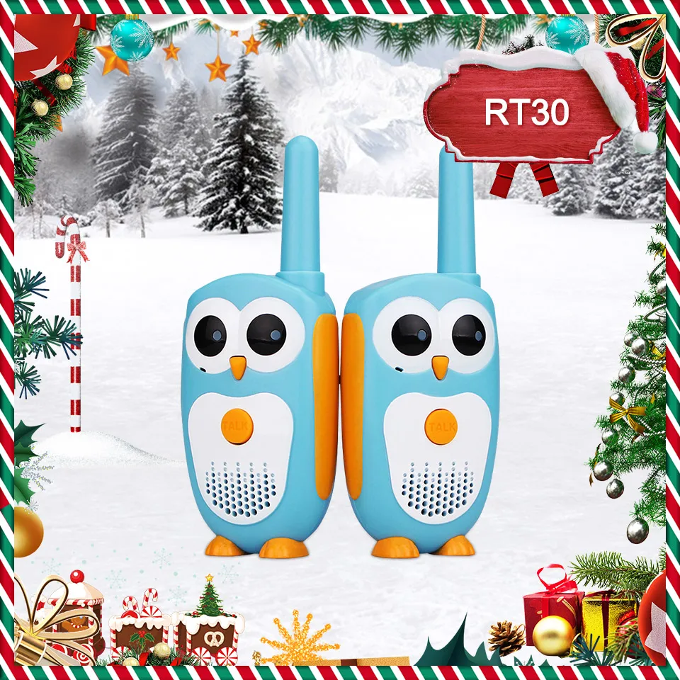 Retevis RT30 Walkie Talkie Kids 2pc Cartoon Owl Children's radio Toy Walkie-talkie Christmas birthday Gift for Children Boy Girl