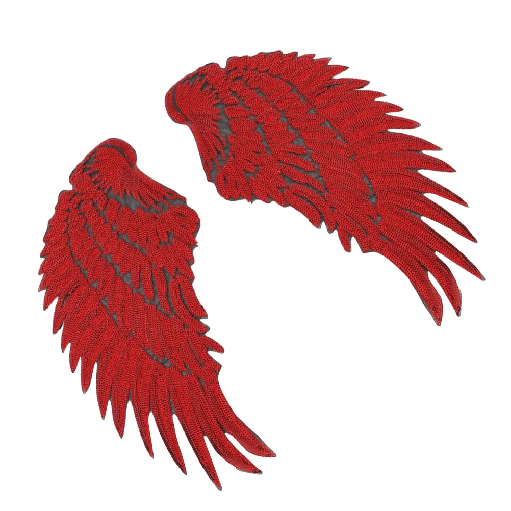 

Patch Cloth Appliqueclothing Embroidery Embroidered Paste Sequins Wing Stickersdiysewing Dress Iron Making Angelcraft Hole