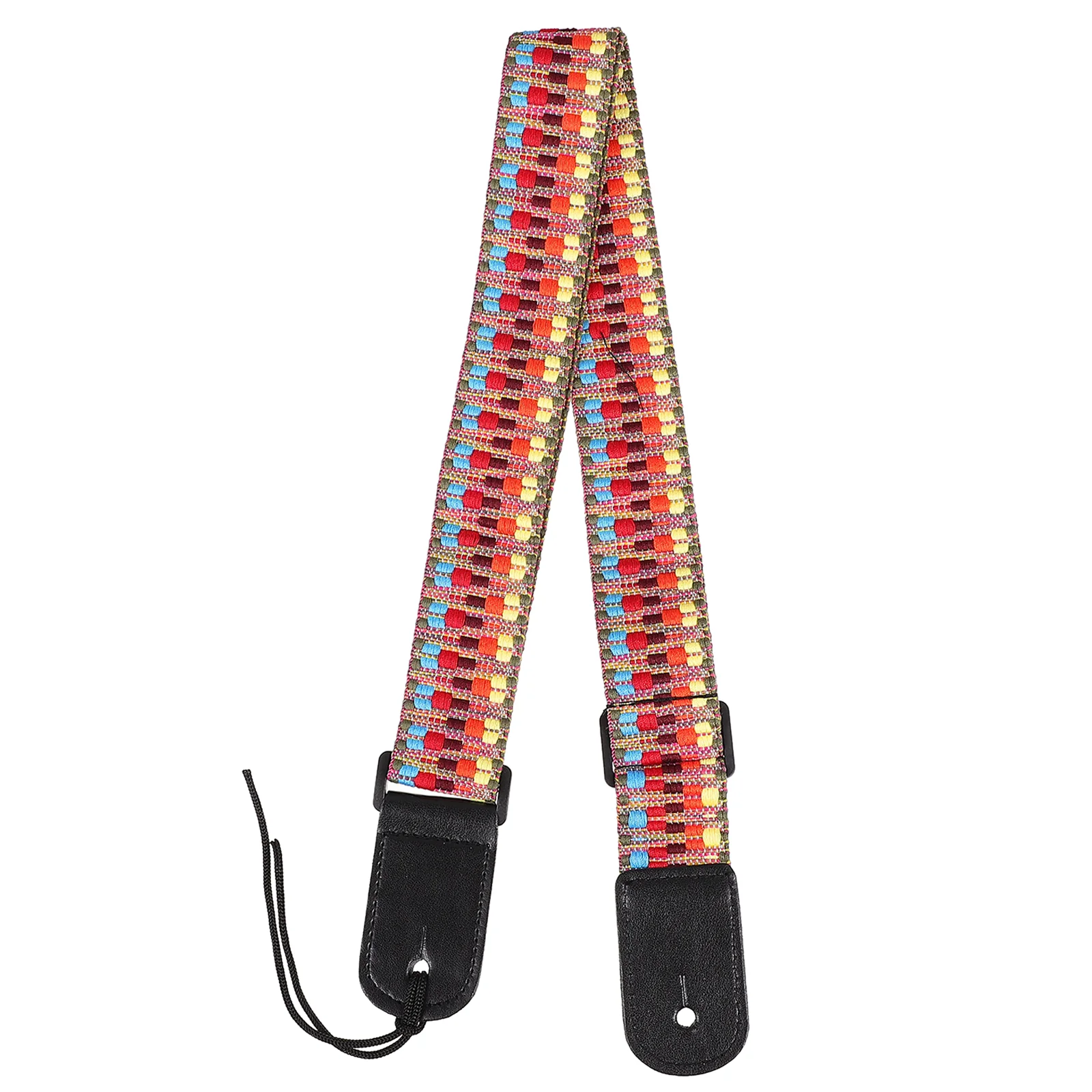 

Ukulele Shoulder Belt Rainbow Pattern Belt Sling Adjustable Guitar Neck Belt Strap