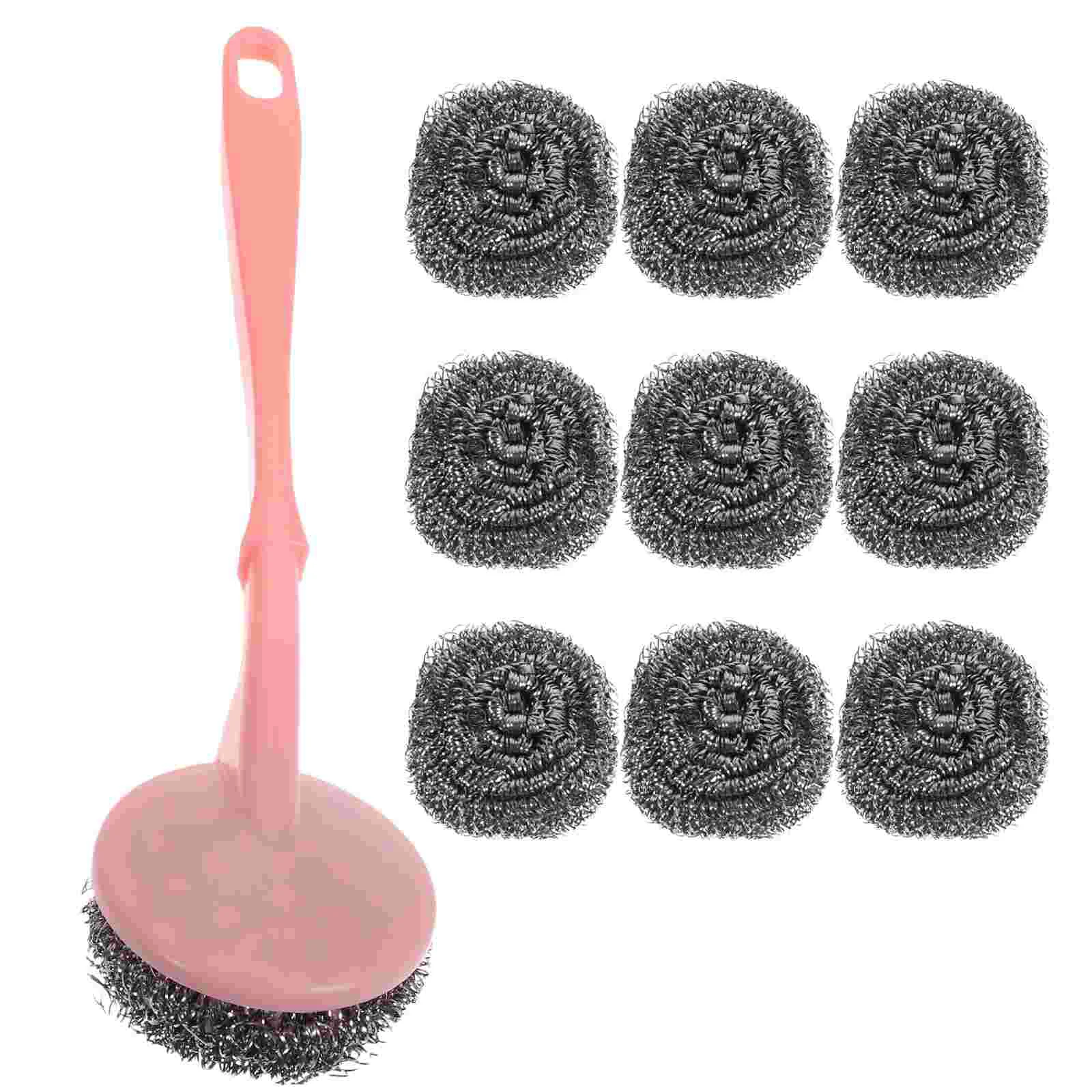

Scrubber Brush Cleaning Dish Pot Kitchen Steel Metal Grill Washing Block Sponge Stainless Stone Brushes Sponges Wash Pan