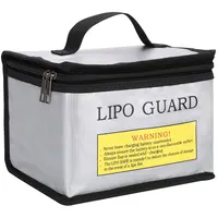 Противопожарная Взрывозащищенная сумка Lipo для хранения и зарядки аккумуляторов, портативная двойная молния, защитный чехол
