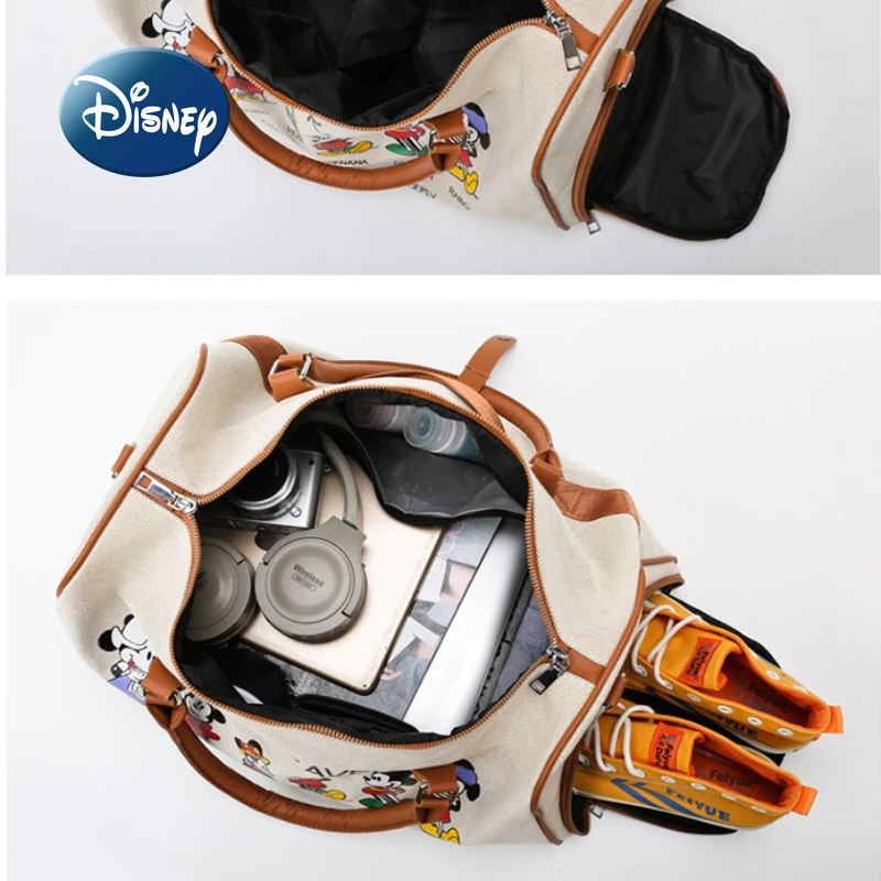 Disney 2022 Mickey New Women's Travel Bag Dry and Wet Separation Large-capacity Portable Travel Bag Fashion Outdoor Fitness Bag