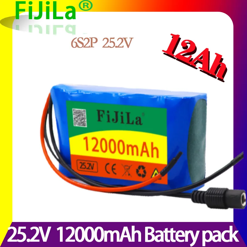 

6s2p 24V12Ah 18650 аккумулятор в мАч для мопеда/электромобиля