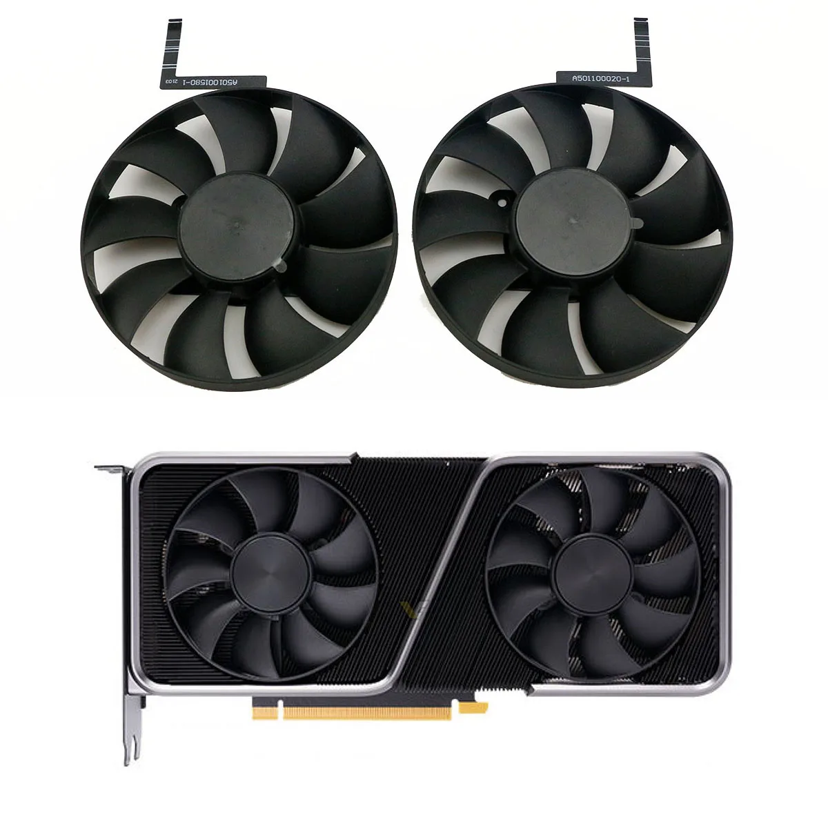 

NEW NVIDIA GeForce RTX 3070 Replacement Graphics Card GPU Fan 85MM DAPC0815B2UP004 RTX3070 Graphics Card Cooling Fan