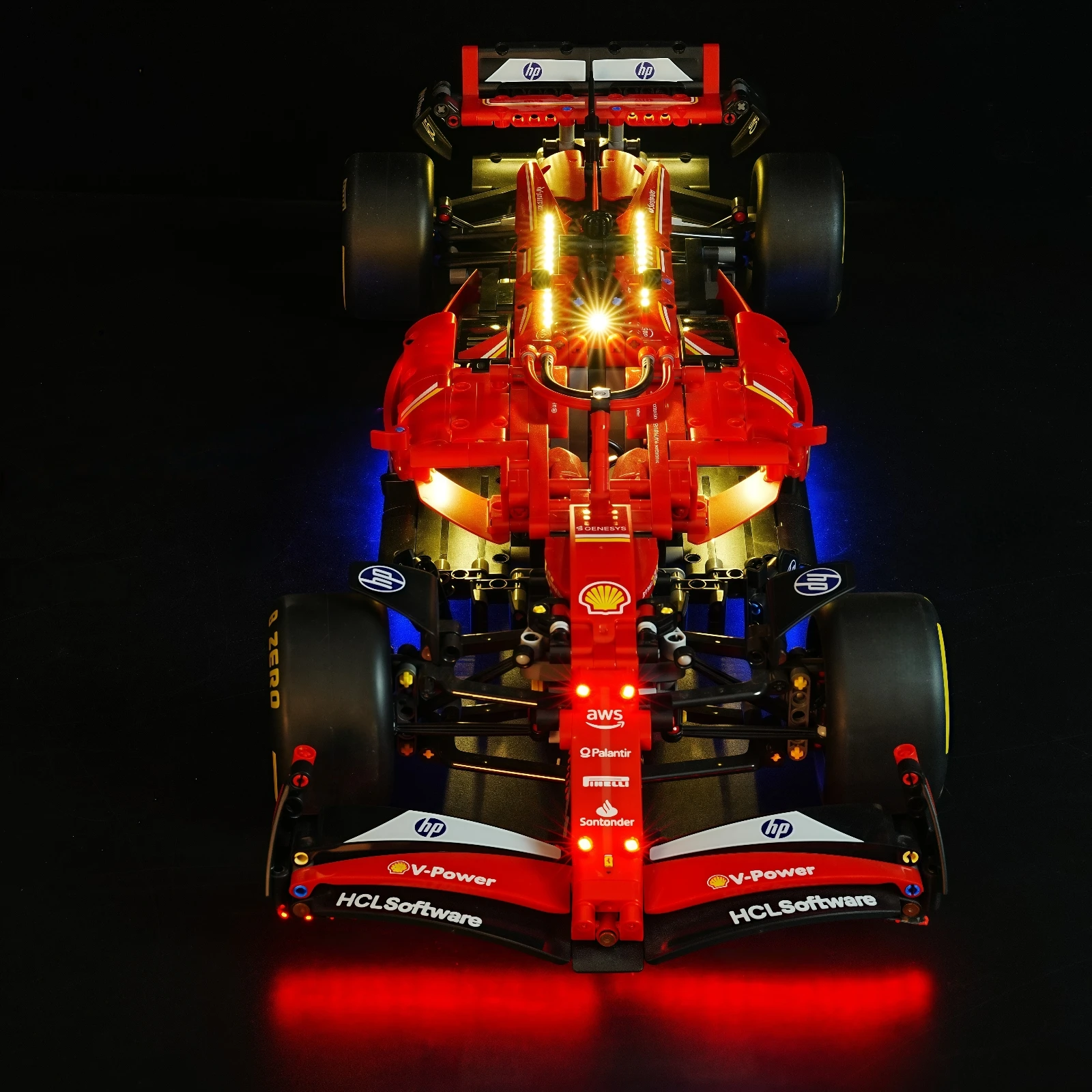 Фото Набор светодиодных фонарей MAXCXT для LEGO 42207 Ferra-ri SF-24 F1, декоративная лампа для гонок «сделай сам», не входит строительные блоки Lego №3