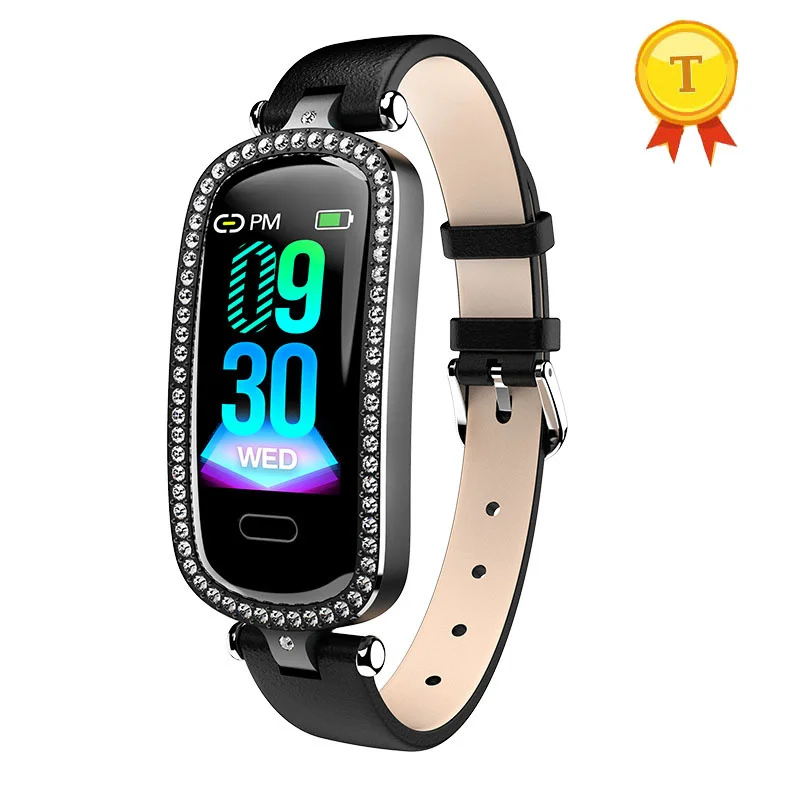 

best gift to wife girlfriend Smart Band Blood Pressure Fitness Tracker Watch Heart Rate Fitness Bracelet Waterproof For Women