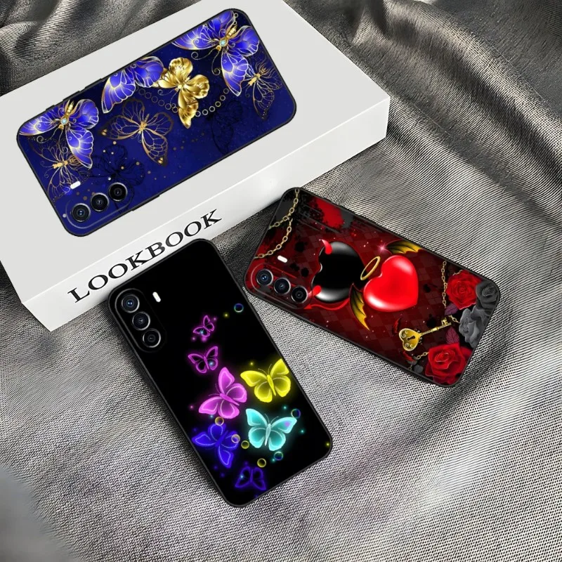 

Shell Butterflies Shine Phone Case For Huawei P40 P30 P50 P10 P20 P9 P8 Pro Plus 2022 Psmart Z Nova 8I 8 8SE Back Cover