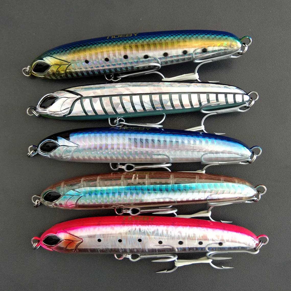 

5pcs GT Pencil Fishing Lure 130mm 81g Trolling Saltwater Sinking Stickbait Wobbler Artificial Trout Tuna Casting Seabass