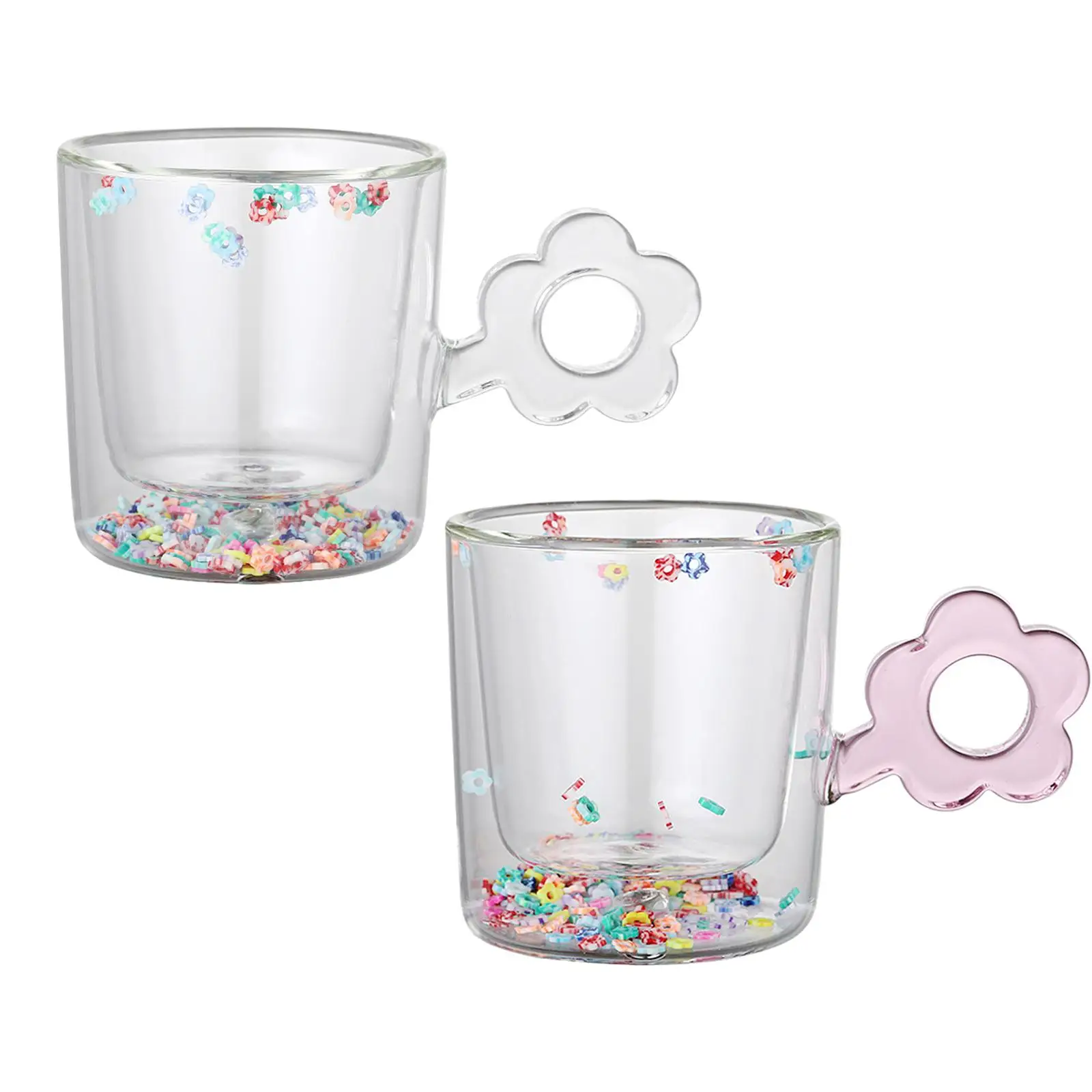 

Двойная кофейная кружка ручной работы с ручкой устойчивая к высоким температурам кружка для питья кружка для латте молока