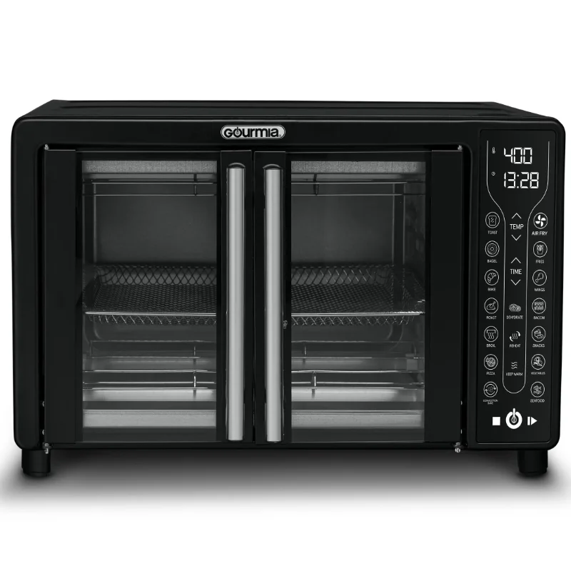 

Digital French Door Air Fryer Toaster Oven, Black
