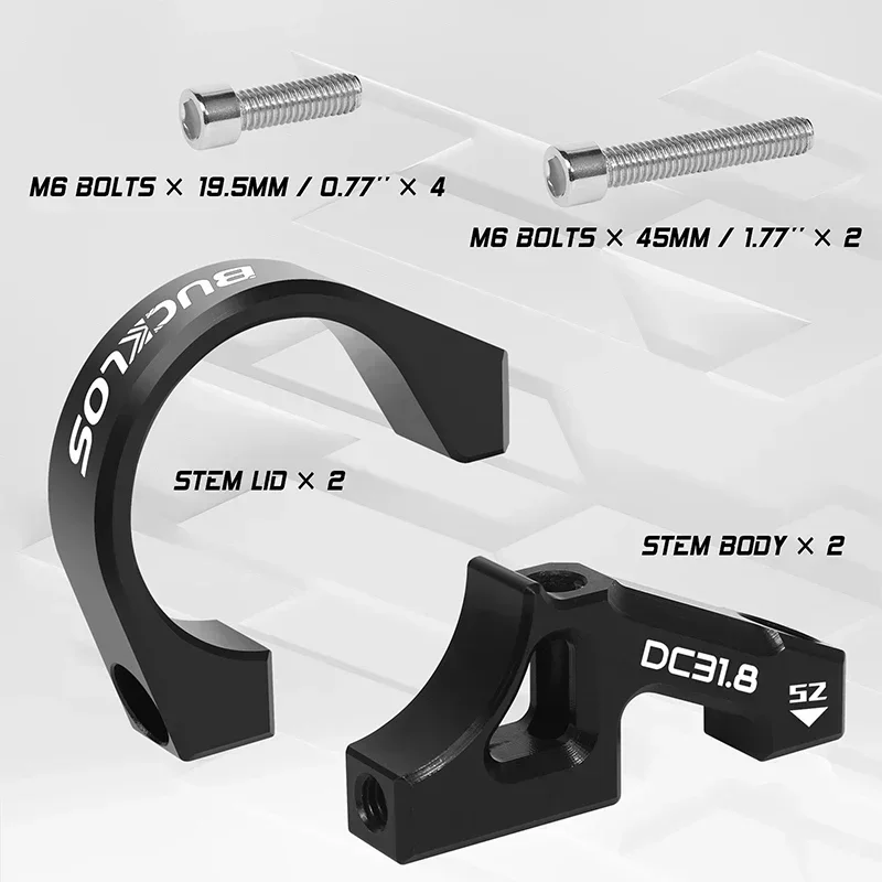 Вынос велосипеда BUCKLOS DH/AM/FR 31 8/35 мм вынос с прямым креплением высокопрочный стол
