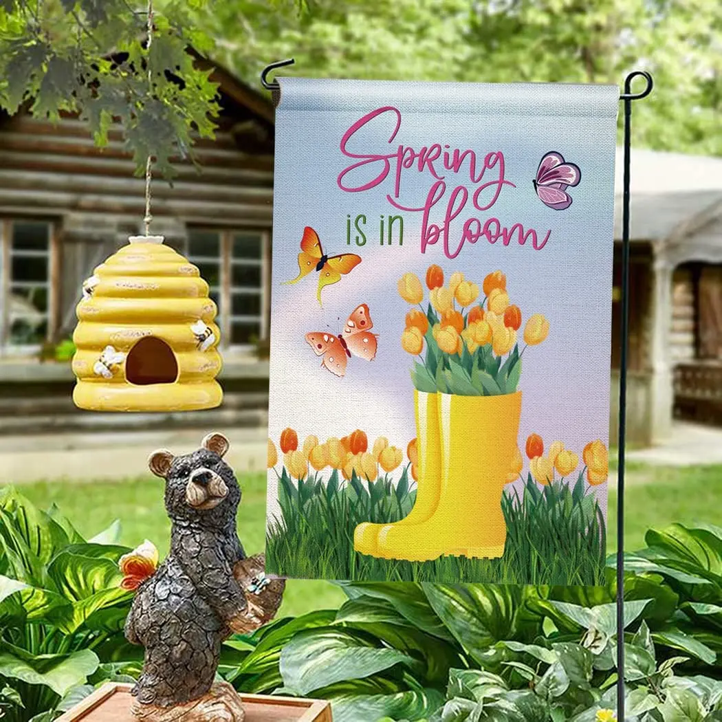 Добро пожаловать пять Mayo Весенний сад флаг кактус гном гитара сомбреро