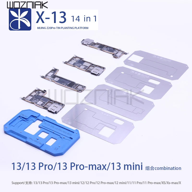 MiJing Z20 Pro средний слой посадки Оловянная платформа для iPhone X-13 pro max BGA реболлинговая