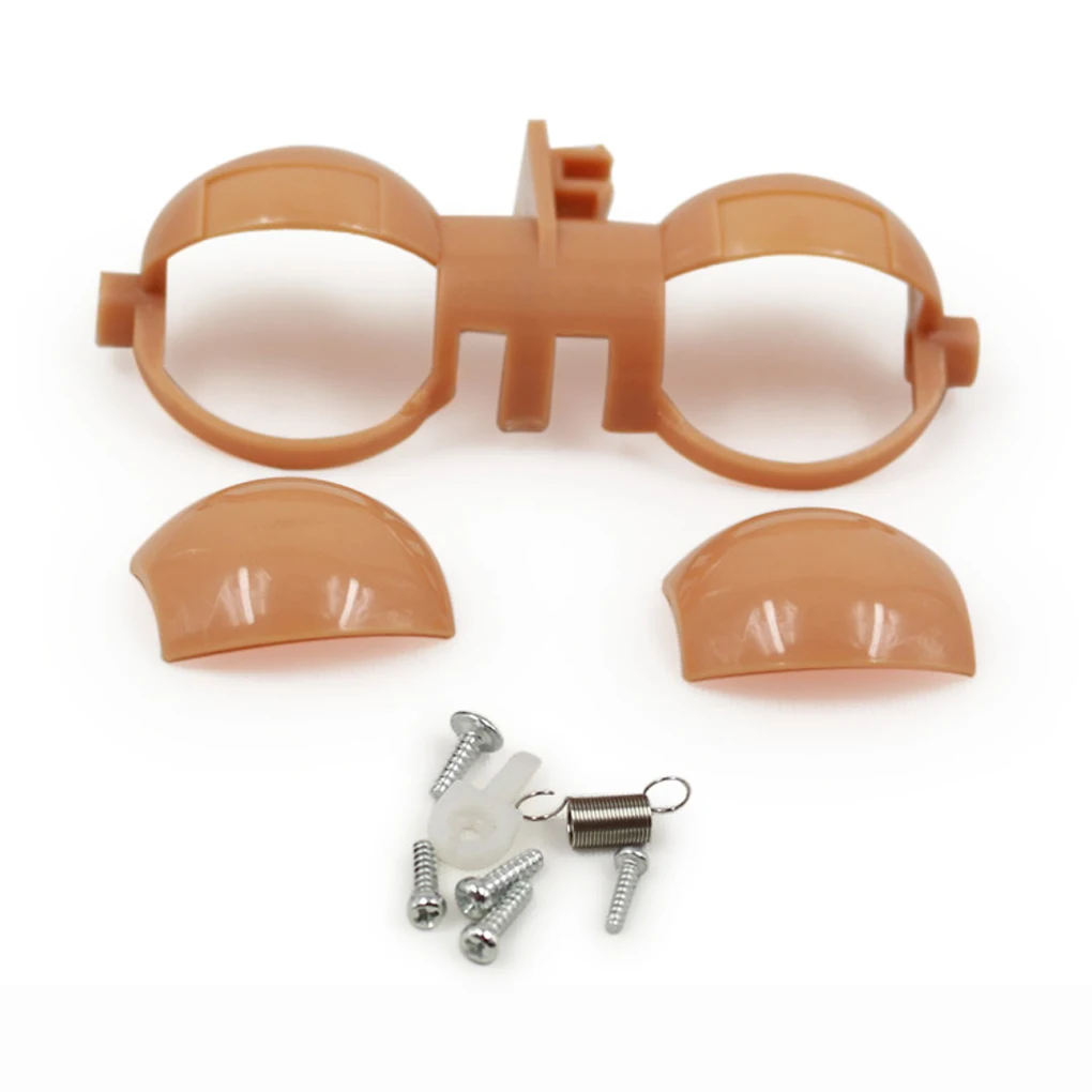 

Dolls Eyes Eyechips Durable Doll Accessories Cute Lovely Toys Waterproof Toy Replacement Part White with Eye-piece