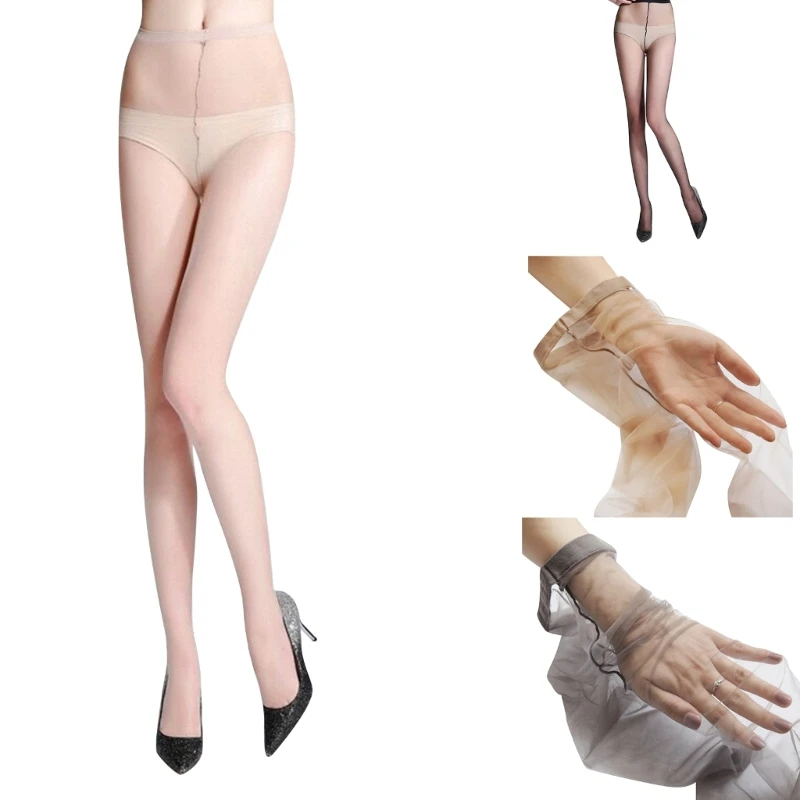 

2Pcs Women Sheer Pantyhose Solid Color Invisible Seamless Silky Tights Stockings Drop Shipping