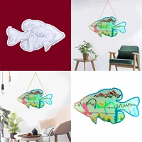 fish silicone moulds fathers day fishing pendant crystal epoxy mold diy fish decoration wall pendant decoration silicone mold