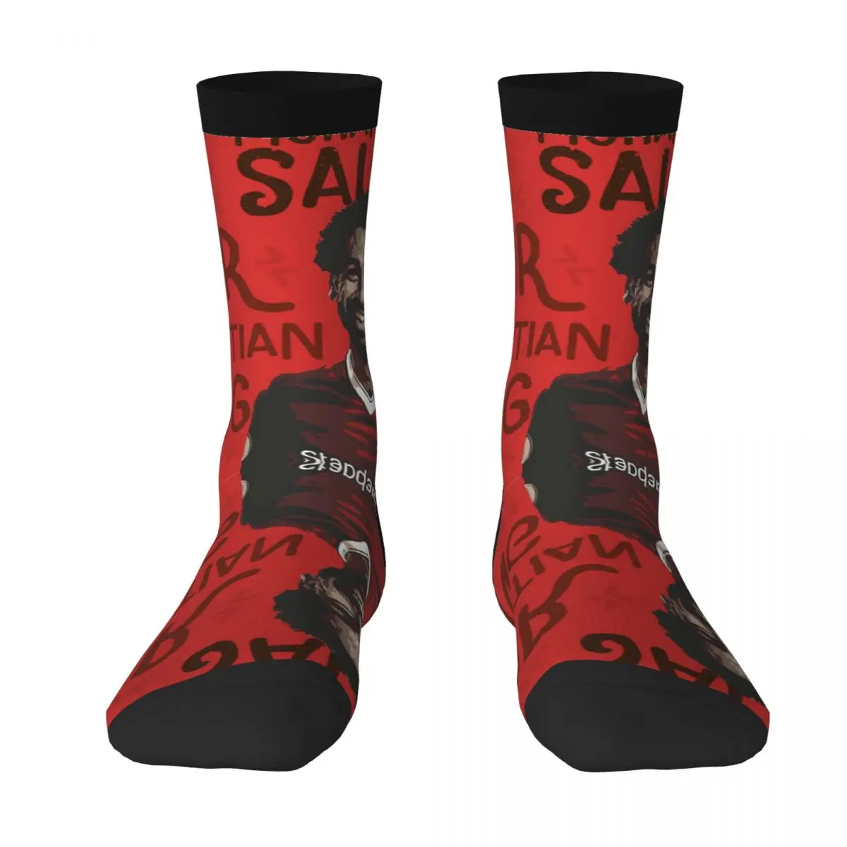 

Egypt Mohamedss And Salahss 5 Socks premium BEST TO BUY Humor Graphic Contrast color Drawstring Backpack Elastic Stockings