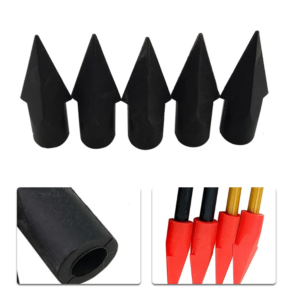 

12pcs Archery Rubber Arrow Heads Practice Broadheads 6/8mm Shaft Arrow Heads For Stump Small Game Practice Broadheads