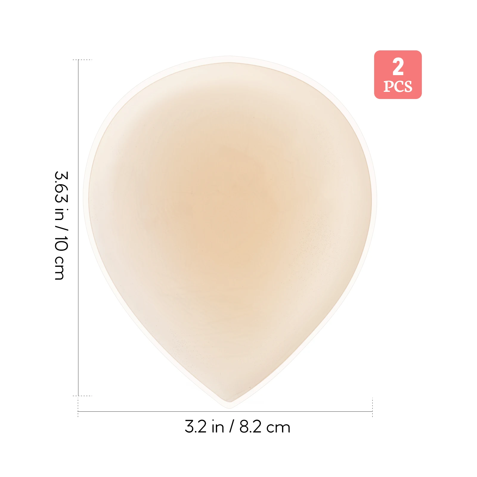 2pcs Waterproof Silicone Pad Swimming Swimming Sticker Reusable Invisible Tape