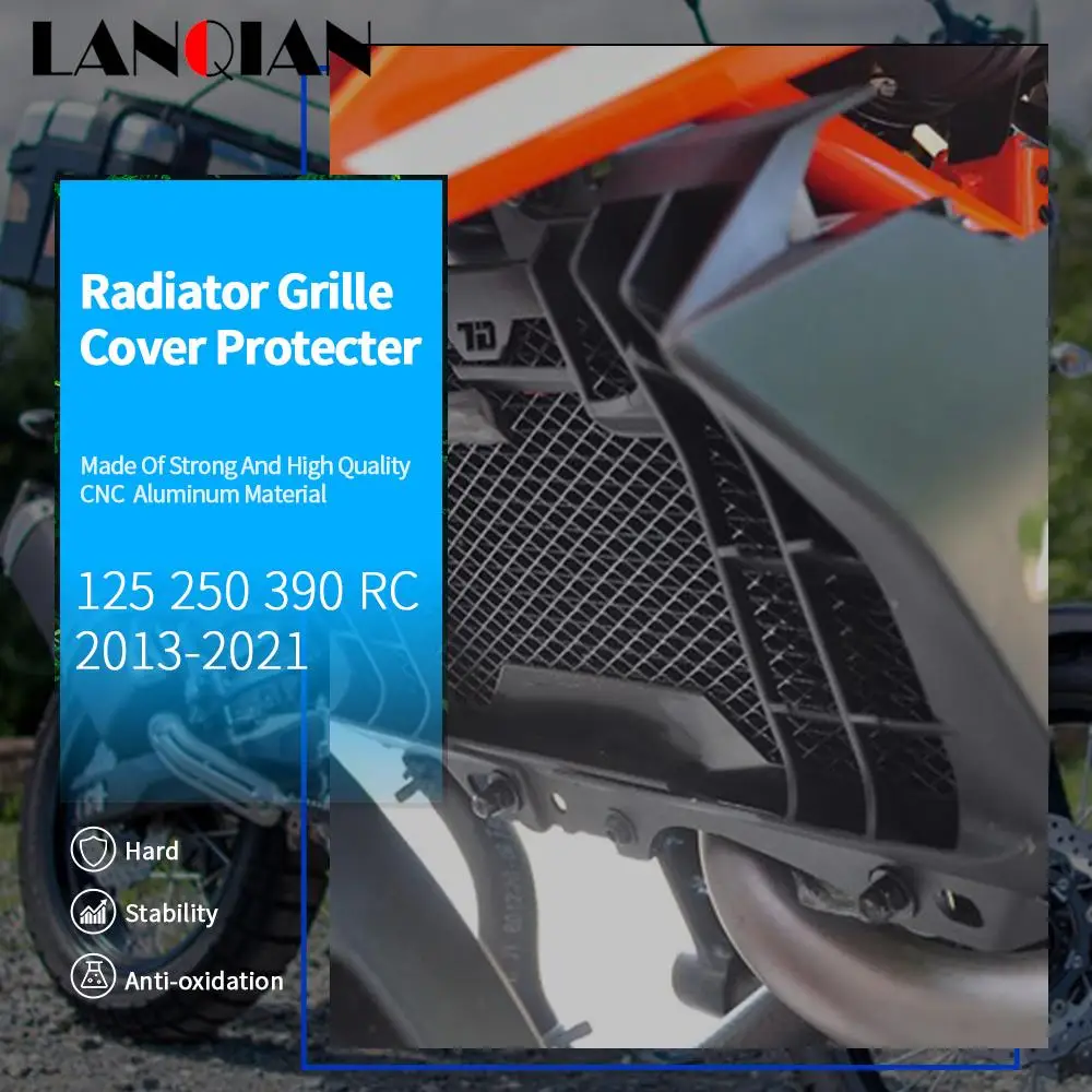 

Motorcycle Radiator Grille Guard Cover Protector For Duke 125 250 390 RC 125 200 390 2013 2014 2015 2016 2017 2018 2019-2021