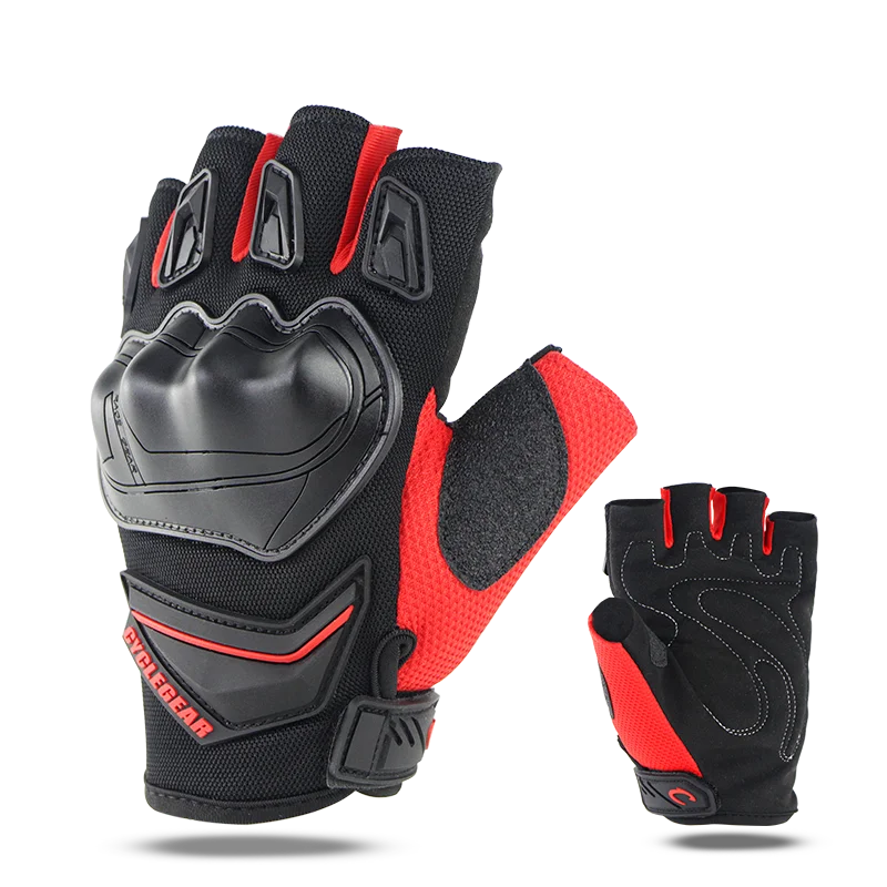 

Motocycle Half Finger Breathable Gloves Summer Cool Off-Road Guantes Moto Outdoor Fingerless Protective Sports Gloves Summer