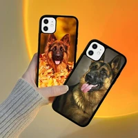 german shepherd dog phone case silicone pctpu case for iphone 11 12 13 pro max 8 7 6 plus x se xr hard fundas