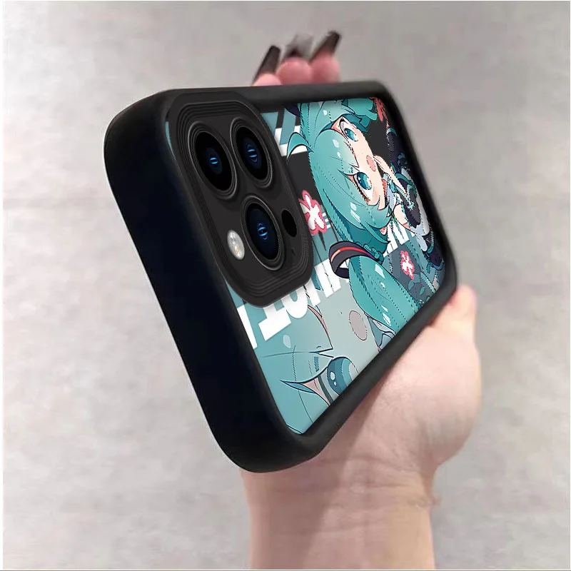 Милый чехол H-Hatsunes M-Miku для iPhone 17 Air 16 16E 15 14 13 12 11 Pro Max X XS X S Max XR SE 2020 SE4 7 8 Мягкий силиконовый чехол (art.: 3920d1d55cf5c) - 3920d1d55cf5c