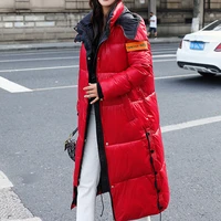 women winter loose parkas korean hooded outerwear snow wear long puffer bomber basic thick jacket female plus velvet casual coat