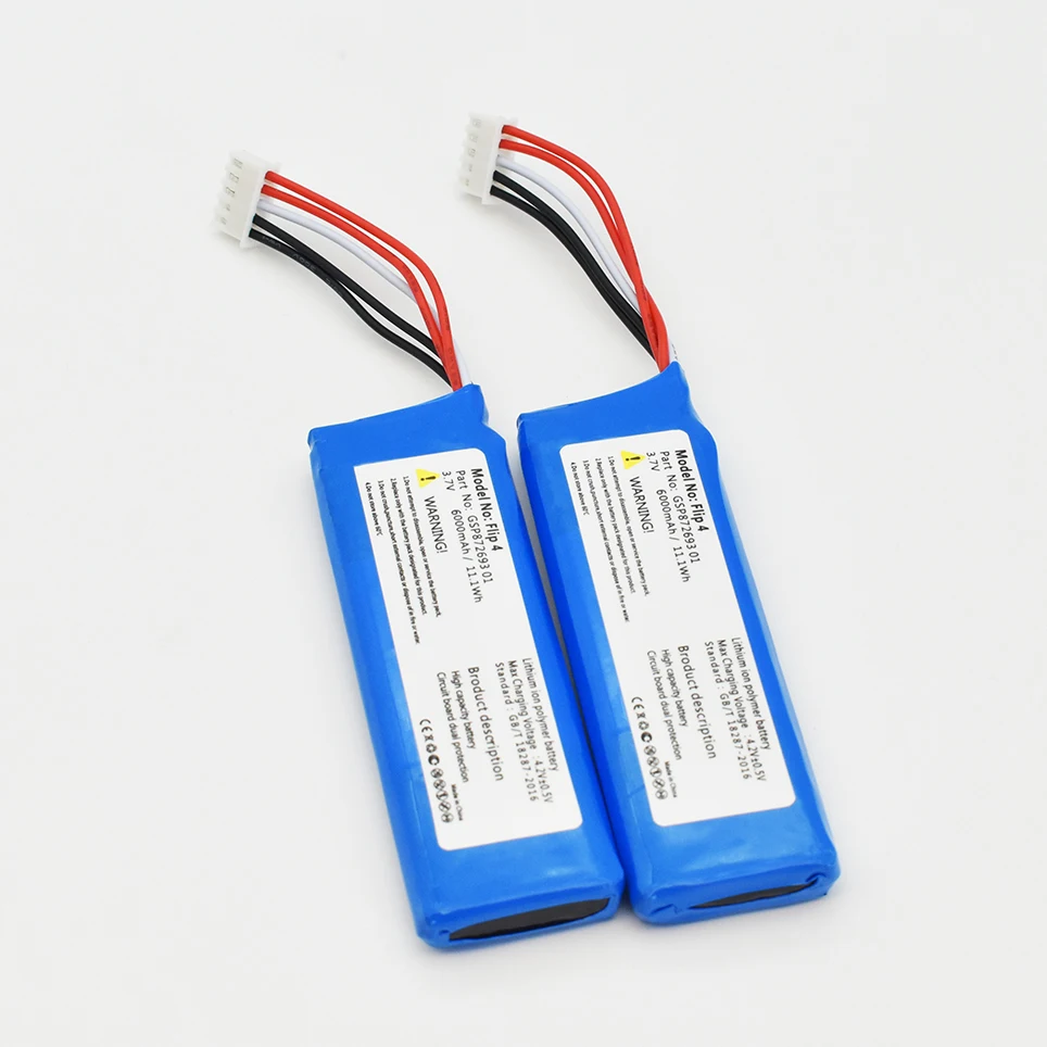 100% Originele 6000 Mah Hoge Kwaliteit Batterij Gsp872693 01 Voor Jbl Flip 4, Flip 4 Speciale Editie