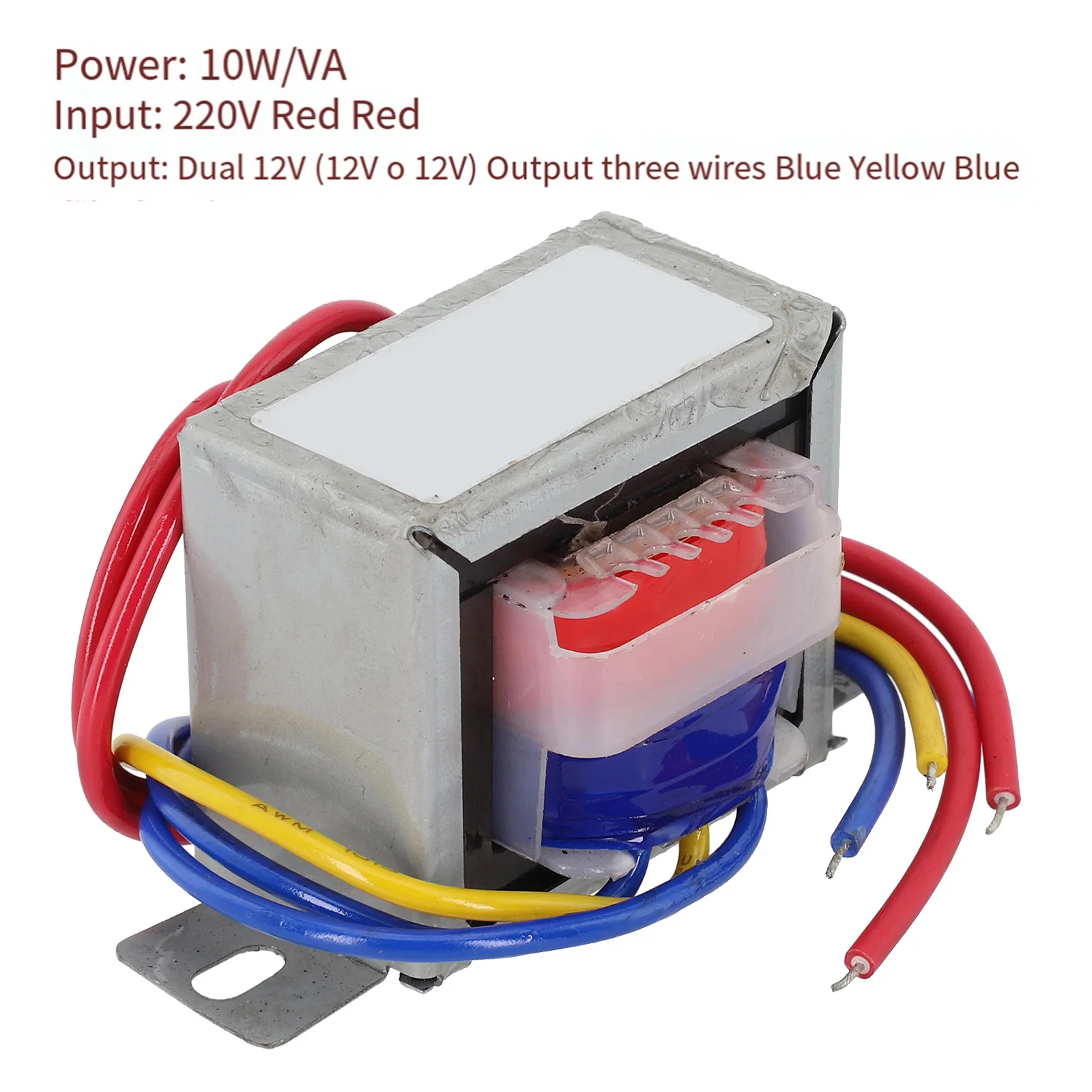 1 шт. 10 Вт силовой трансформатор EI48 вход 220 В выход 12 В-0-12 24 В-0-24 50*45*43 мм сменные