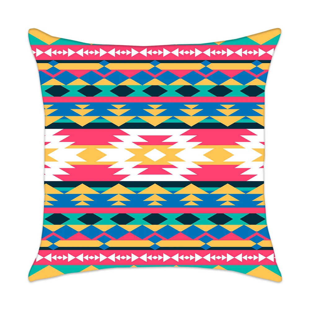 

Aztec Print Native Cushion Cover Ethnic Geometric Southwestern Pillow Case Home Decor Navajo Tribal Throw Pillow Cover 45x45cm