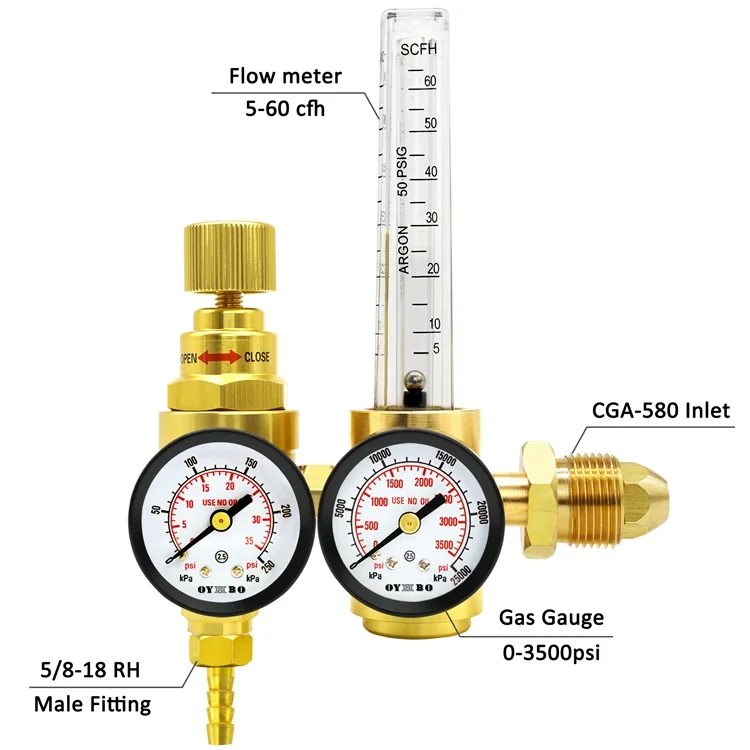 Made In China Quality Oxygen Regulator Aluminum Brass Welding | Pressure Regulators